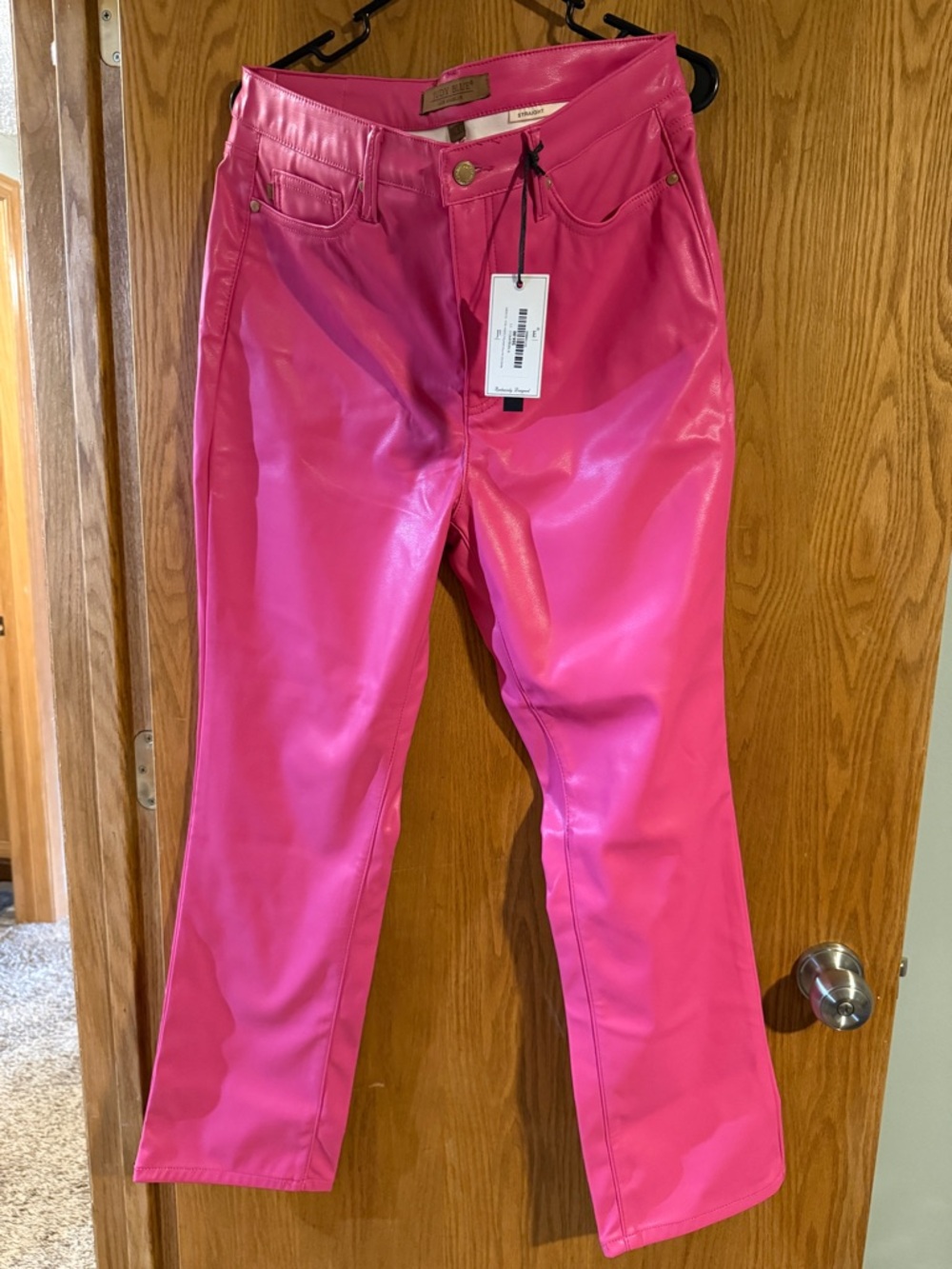 Judy Blue Hot Pink Straight Leg Pants